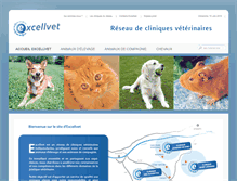 Tablet Screenshot of excellvet.fr